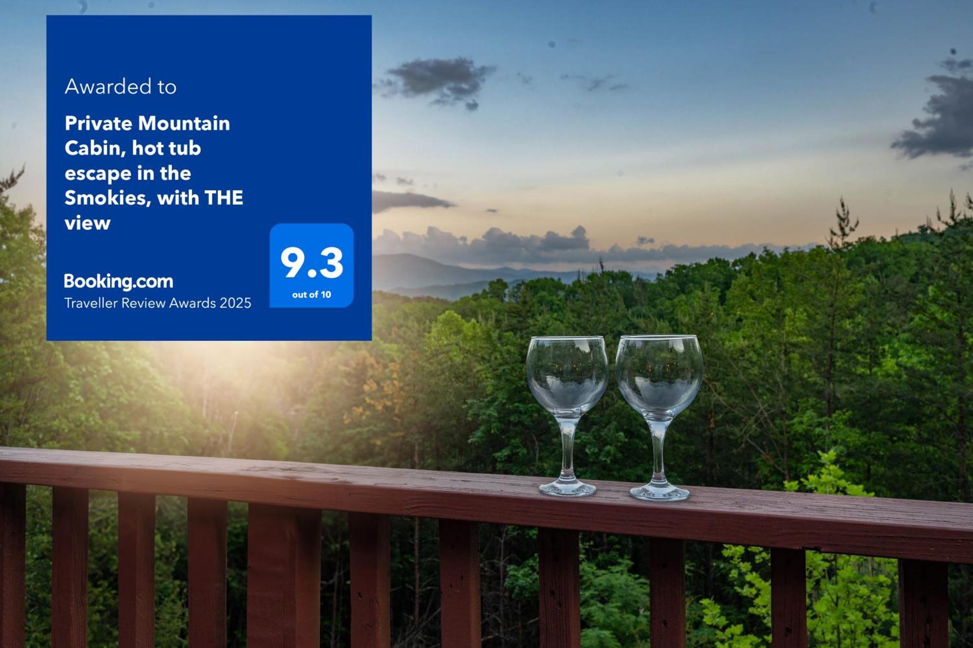 Private Mountain Cabin, Hot Tub Escape In The Smokies, With The View Sevierville Exteriör bild